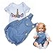 24 Inch Reborn Baby Doll Clothes Denim Outfits for 22-24 Inch Newborn Reborn Girl Dolls Matching Clothes