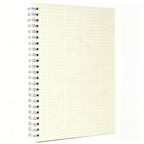 Carnet à spirale A5 Smilo lot de 3 avec papier graphique de 100g pour notes