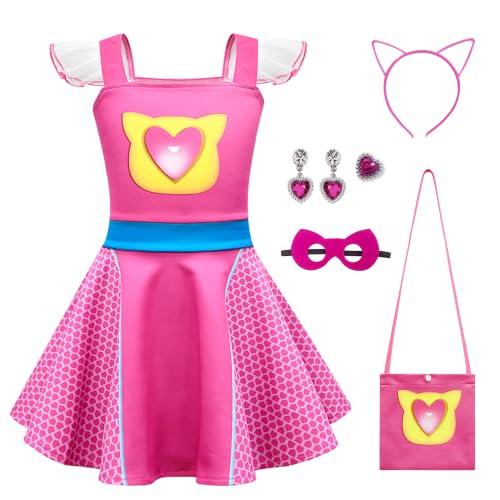 Vestido de Superhéroes para Niñas con Encaje en Hombros miniatura 1