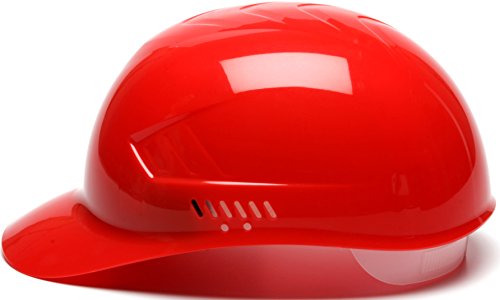 Pyramex Ridgeline 4 Point Glide Lock Suspension Bump Cap, Red #TOP2