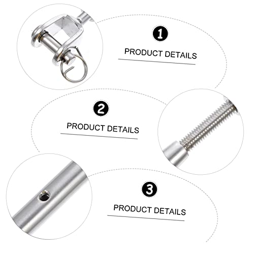HEALLILY 1Pc Tenedor Cerrado de Acero Inoxidable para Tensado de Cables miniatura 3