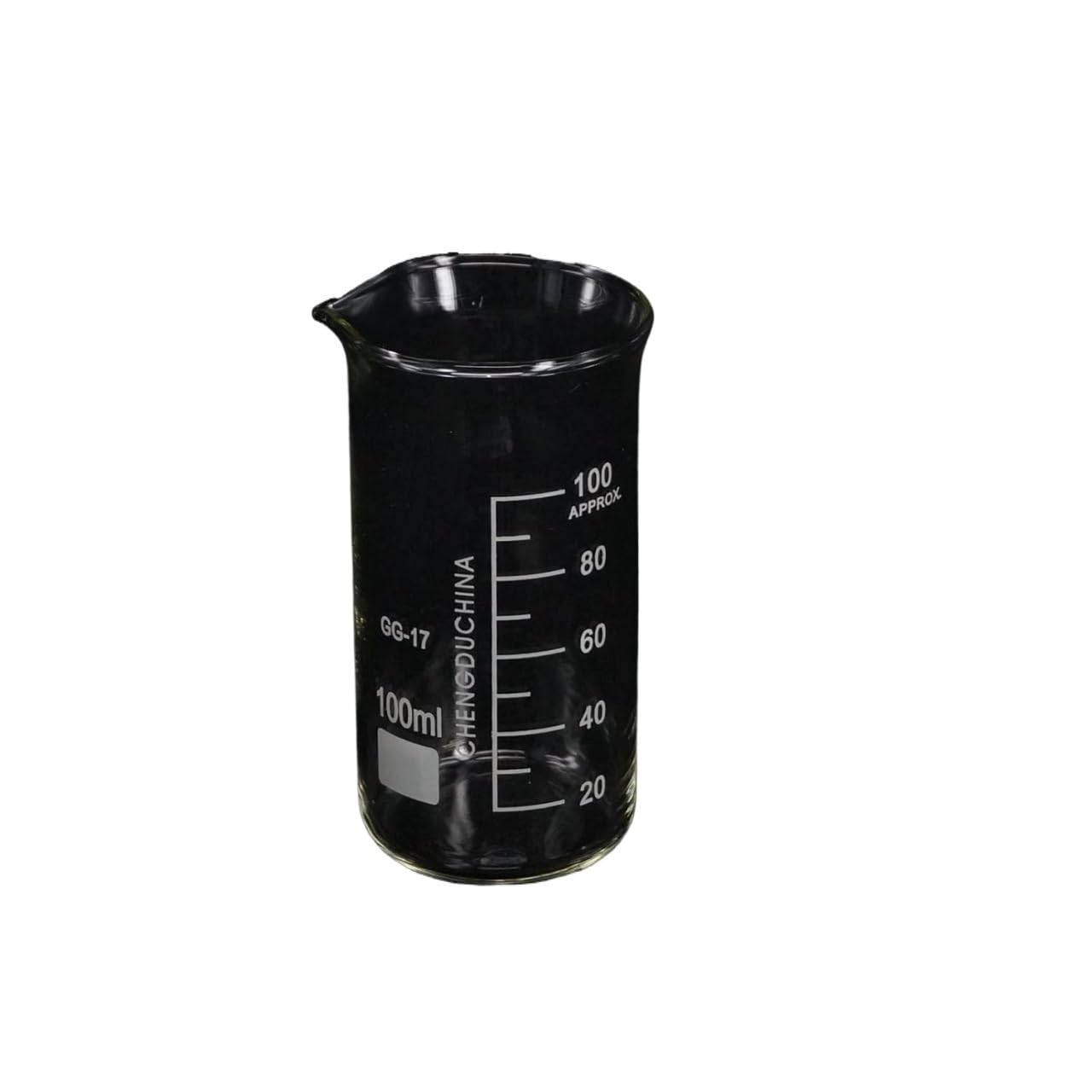 Provetta graduata in vetro, Becher da laboratorio graduato in vetro borosilicato 100 ml