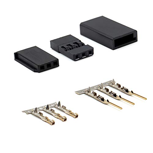 Elechawk 78908 30 Sets Servo Plug Male Female Connector Crimp Pin Kit Compatible Futaba thumb #1