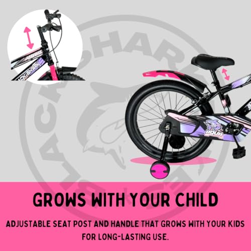 Image of BLACK SHARK Aqua Bikes for Kids Bike Brake | Bicycle for Boys & Girls | Frame | 90% Pre-Assembled |