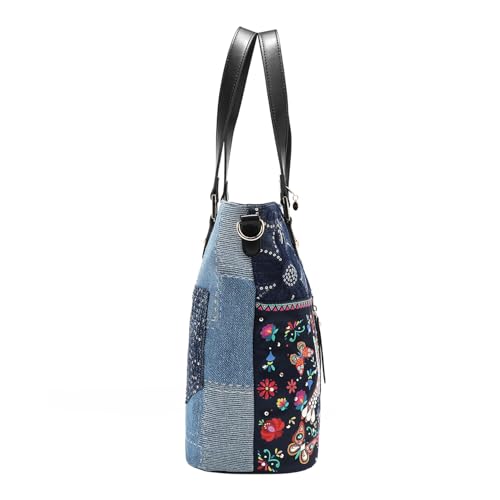 Bolso Nicole Lee Denim Shopper Bosque de Amor miniatura 4