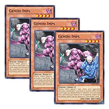 Amazon.co.jp: ☆ 3枚セット ☆遊戯王 英語版 TU08-EN014 Gemini Imps