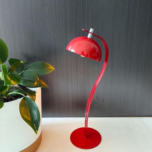 Image of NYRWANA Table Lamp for Study Room, Study Lamp, 3 Modes Touch Control LED Desk Lamp, Study Table Lamp, Lamp Light for Study, Diwali Gifts for Family & Friends, Desk Lamp - USB-C Rechargeable (Red)