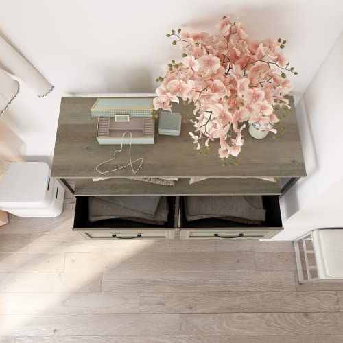 Hoseoka Upgrade 6 Drawer Dresser For Bedroom, Rustic Wood Dresser With Shelves, Closet Storage Dresser, Chest Of Drawers, Woden Clothes Dresser Organizers #TOP7