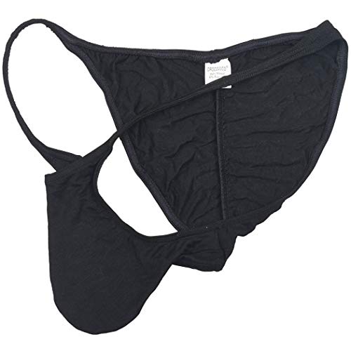 OROCOJUCO Pack of Men's Modal Cheeky Briefs Brazilain Bikini Underwear Ruched Back Skimpy Swimwear3