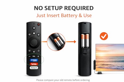 Image of Remote Control Compatible with Kodak & Thomson Smart LED TV | Non-Voice Replacement Remote | Exact Key Match | No Setup Required | Compatible with Android TV & Smart TV | 1 Year Warranty