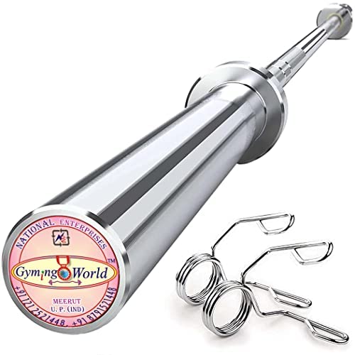 See full amazon price history chart for GYMINGWORLD� 6 Feet Olympic Rod (Bearing both side) straight heavy for fitness workout 30 mm Solid bar, Sleeves for 50 mm Olympic plates with 2 Spring locks GYMINGWORLD� 6 Feet Olympic Rod (Bearing both side) straight heavy for fitness workout 30 mm Solid bar, Sleeves for 50 mm Olympic plates with 2 Spring locks (B09RMRLFKT) Amazon Price History, Amazon Price Tracker