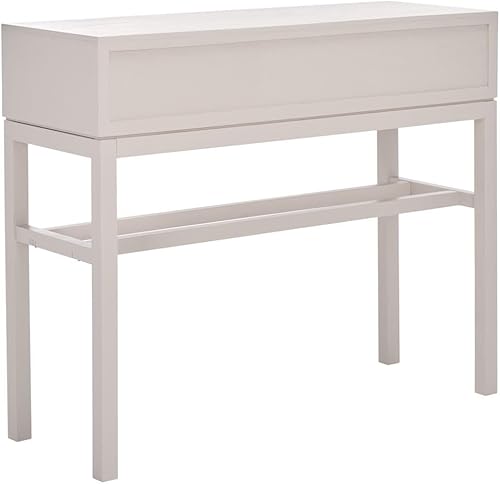 Miniatura 9 de SAFAVIEH Home Collection Ajana - Mesa consola gris con 2 cajones para sala de estar, vestíbulo, dormitorio, pasillo, entrada, oficina en casa