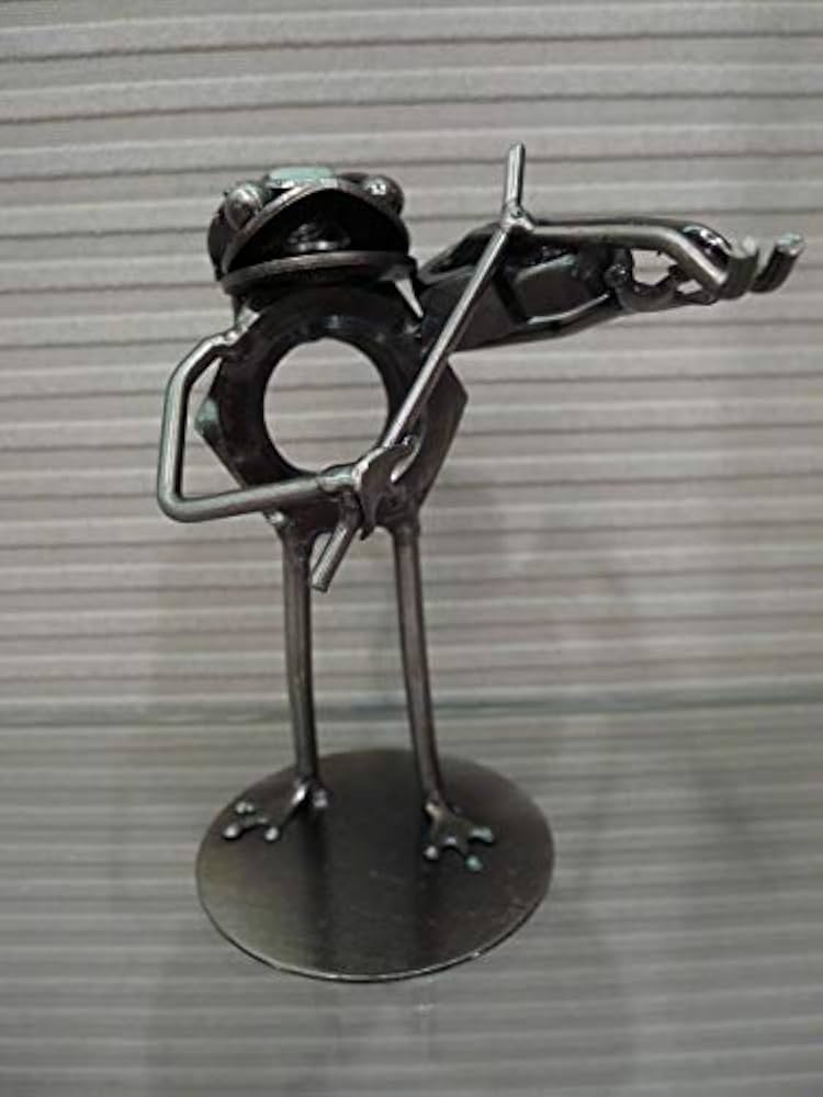 Amazon.co.jp: 即メタル クラフト音楽隊バイオリン蛙 カエル かえる