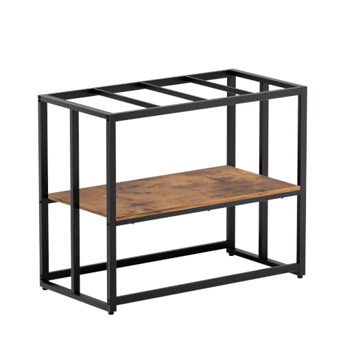 Image of 40 Gallon Fish Tank Stand For Aquarium Stand Metal Fish Tank Stand,Brown