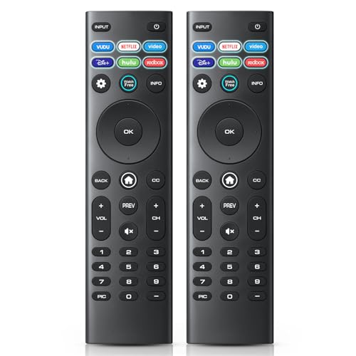 Universal XRT140R for VIZIO-Smart-TV-Remote-Control-Replacement (Pack of 2)
