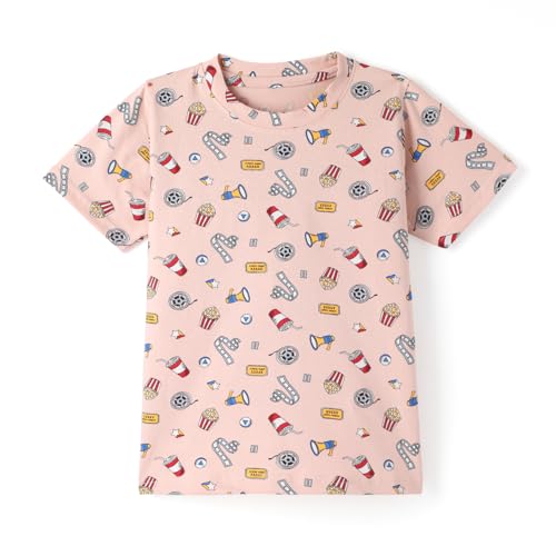 Image of Girls Premium Cotton Printed T-Shirt & Shorts Set | Summer Wear Comfortable Loungewear Clothing Set | Girls Co-Ord Set | Casual Half Sleeve Printed Top & Bottom Set
