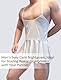 Adigau Sissy Nachthemd Kleid für Männer Weiß Sexy Crossdressing Dessous Verstellbarer Straps Rückenloses Unterwäsche Nachtclub Hochzeitsnacht