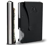 Mountain Voyage Co Minimalist Wallet for Men - Slim RFID I Scratch Resistant, Matte Black Credit Card Holder & Money Clip, Easily Removable Money & Cards, Mens Wallets