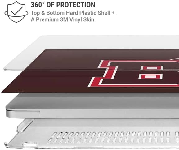 Skinit Case + Skin Compatible with MacBook Pro 13in M1 (2021) - Officially Licensed Brown University Bears Logo Design