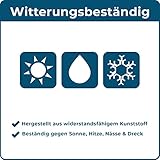 Blome Helgoland Gartenbank aus Kunststoff 3-Sitzer in Holzoptik - 4