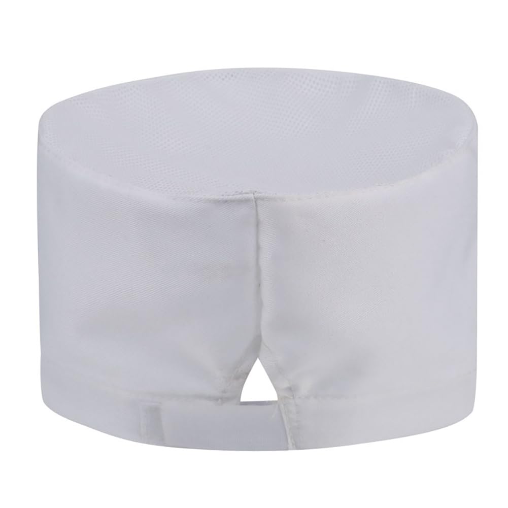 3pcs Chef Hats White Adjustable Cooking Cap Food Service Caps Flat - View #9