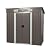 6X4 FT Outdoor Storage Shed, Waterproof Metal Garden Sheds with Lockable Door, Steel Tool Storage Buildings Shed & Outdoor Storage House for Garden, Backyard, Patio, Lawn, Trash Cans(Gray)