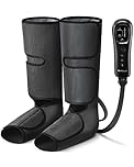 Nekteck Leg Compression Massager for Circulation and Relaxation, Foot and Calf Massage Machine 2 Modes 3 Intensities with Hand-held Controller for Pain Relief