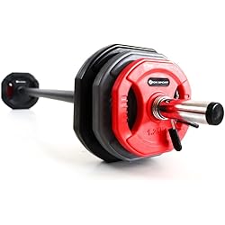 Barra Y Pesas Musculacion Kit de barra de musculación y discos de pesas Viok Sport