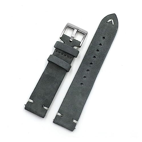 Bracelet de montre en daim 18 mm 24 mm marron café montre homme interchangeable