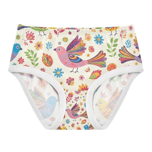 Colorful Sloths Toddler Girl Undies, Cotton Underwear Girls, 2T–8 Years