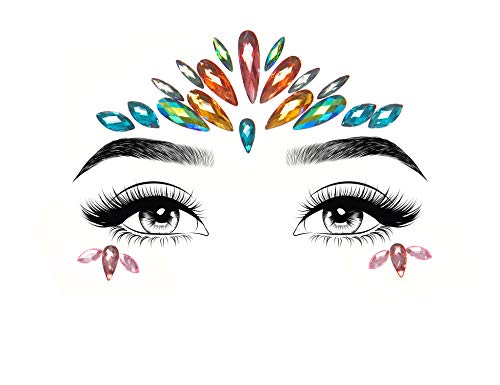 Leg Avenue - Avri face jewels sticker, Taille Unique (Multicolore)
