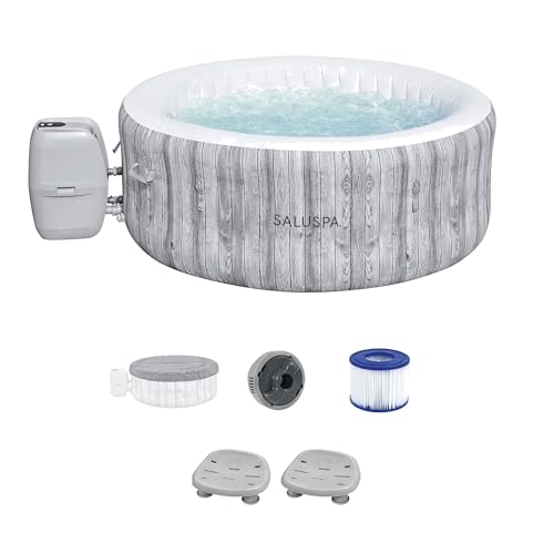 Bestway SaluSpa Fiji AirJet Inflatable Hot Tub with 120 Soothing Jets and Set of 2 Underwater
