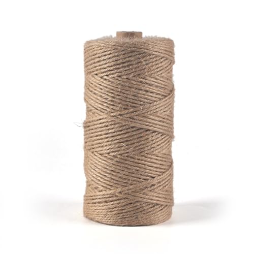 Lkw Ogechi 3mm Cuerda de Cáñamo, 100m Cuerda de Jardin, Cordel de Yute Natural, Cordel de Jardin, para Jardinería, Artesanías, Envoltura de Regalos, Bricolaje y Decoración