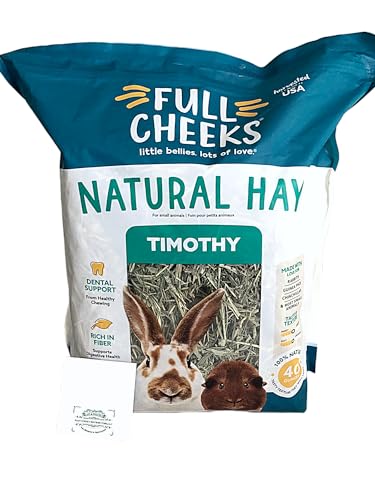 Heno Timothy natural para pequeños animales 1 bolsa 40 oz