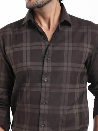 Image of Rare Rabbit Regular fit Checked Shirt