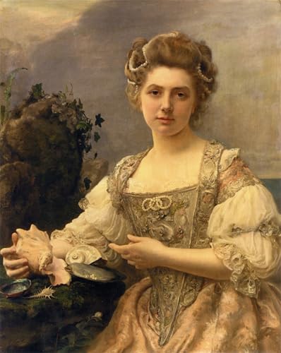 Trésors de Gustave Jean Jacquet Tableaux Toile Image Deco Art Murale