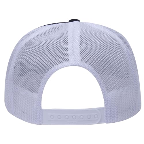 Image of OTTO Polyester Foam Front 5 Panel High Crown Mesh Back Trucker Hats in 97, Bulk, Wholesale