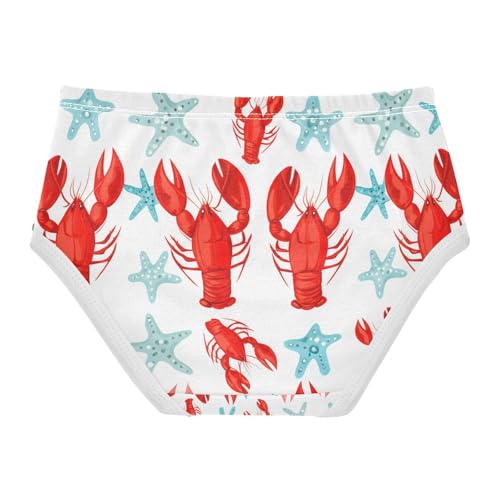 Red Lobsters Blue Starfish Toddler Girls's Underwear 2T 202c18482