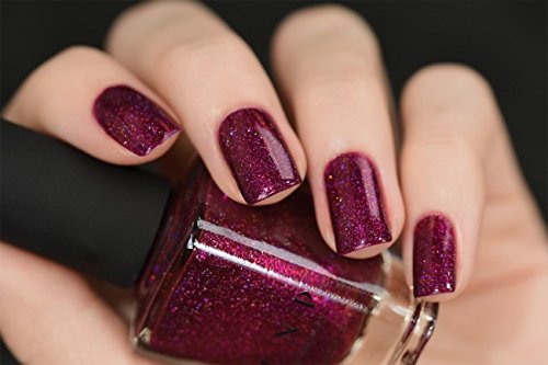 Image of ILNP Showtime - Deep Raspberry Holographic Nail Polish