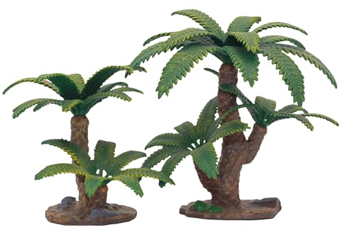 Gemini&Genius Plant Action Figure Toys for Kids Prehistoric Jungle Trees Figure Cycas Toys, Sago Palm Toy-2Pcs DIY Sago Palm Plant Kit, Educational or Decorative Cycas Model