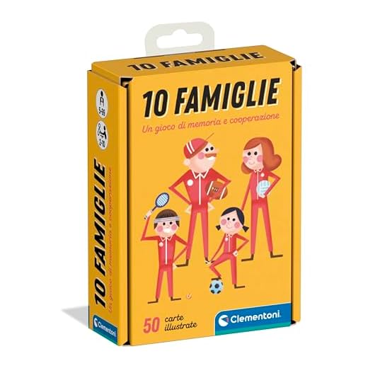 Clementoni - 16172 - 10 Famiglie, Gioco Di Carte Per Bambini, 5 - 99 anni