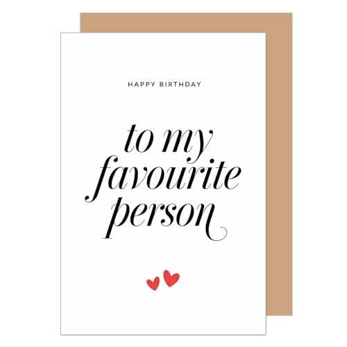 Edition Seidel Biglietto di auguri di compleanno con busta, biglietto di auguri per compleanno, per uomo, donna, fidanzata (G3770 SW025)