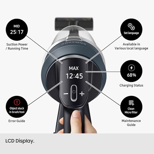 Samsung Jet 85 Pet Cordless Stick Vacuum Cleaner, Max 210W Suction Power with Pet Tool+ - Woody Green VS20C8522TN/EU