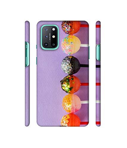 Image of Amazon Brand - Solimo Designer Gilliter Lollipops 3D Printed Hard Back Case Mobile Cover for OnePlus 8T