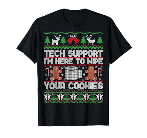 Funny Ugly Christmas Tech Support Computer Programmer T-Shirt