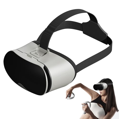 Gafas De Realidad Virtual - Goggles VR 3D, Visor VR Móvil | Auriculares De Juego Portátil Ajustable Para Ver Contenido 3D, De Pantalla Doble Inmersivo Para Películas Aplicaciones Simula L
