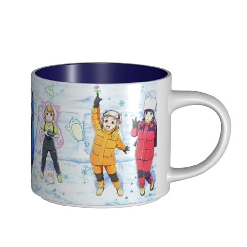宇宙よりも遠い場所 セラミックマグカップ 食器 大容量コーヒーカップ 330ml 耐熱 おしゃれなマグカップ オフィスホーム用 プレゼントに最適 再利用可能 ギフト 男女兼用 Navy Blue