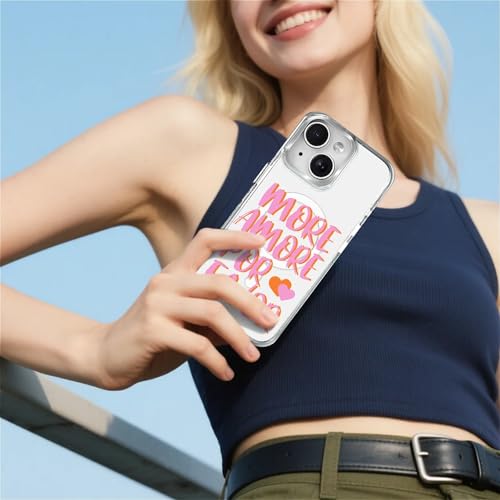Coque iPhone 14 transparente More Love protection antichoc style élégant