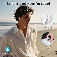 Drsaec Bluetooth Kopfhörer, In Ear Kopfhörer Kabellos Bluetooth 5.4 – Ansicht 5