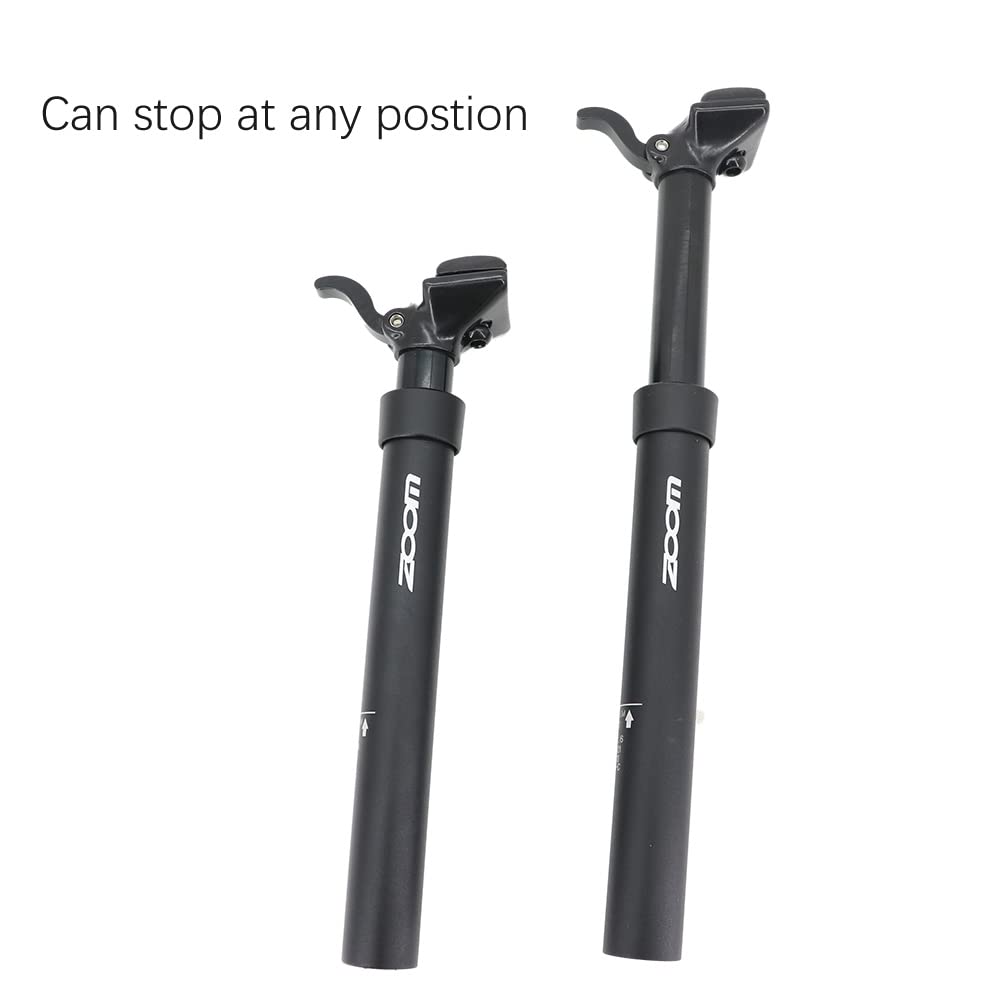 Tubo Sella Bici Dropper SeatPost Manual di Controllo LIVATORE A Leva Altezza Regolabile Post Post Hydraulic BICYTLE 100mm Viaggio 375mm 30.9 31,6 mm MTB.(31.6mm)